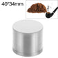 Mini 4-layer herb tobacco grinder, silver metal cylindrical case