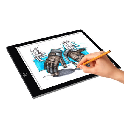 A4 LED light pad drawing board with acrylic surface for anime sketching, with stylus