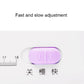 White sewing machine front panel with purple fast/slow adjustment button