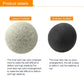 Two footballs: light gray and black, both with textured PU surface and stitching.