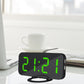 Multifunction Creative Mirror Reflective LED Display Alarm Clock with Snooze Function & 2 USB Charge Port