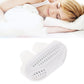 White silicone anti-snoring air purifier device with vented grille