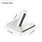 Stainless Steel Single Slant Hook Bathroom Non-perforated Coat Rack, Silver Slant Hook