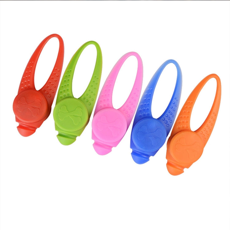 Silicone LED collar pendants in red, green, pink, blue, orange