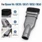 Dual-purpose vacuum brush head attachment with black bristle cleaning end