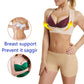 Flesh-toned kyphosis correction shoulder support with wide straps and front hook band