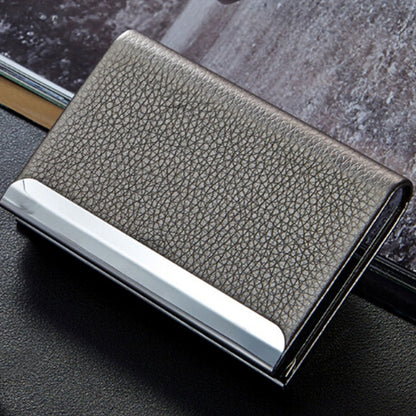 Lichi texture Business Card Holder Credit Card ID Case Holder