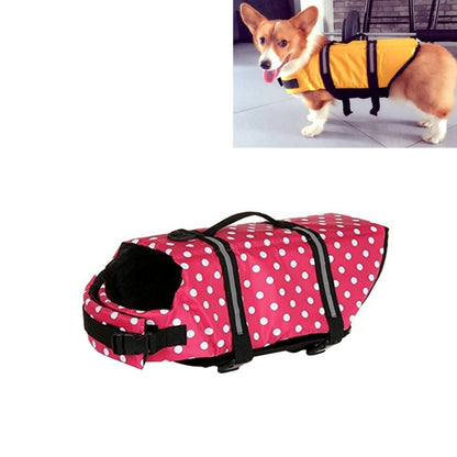 Dog life vest jacket, yellow with black straps and reflective bands