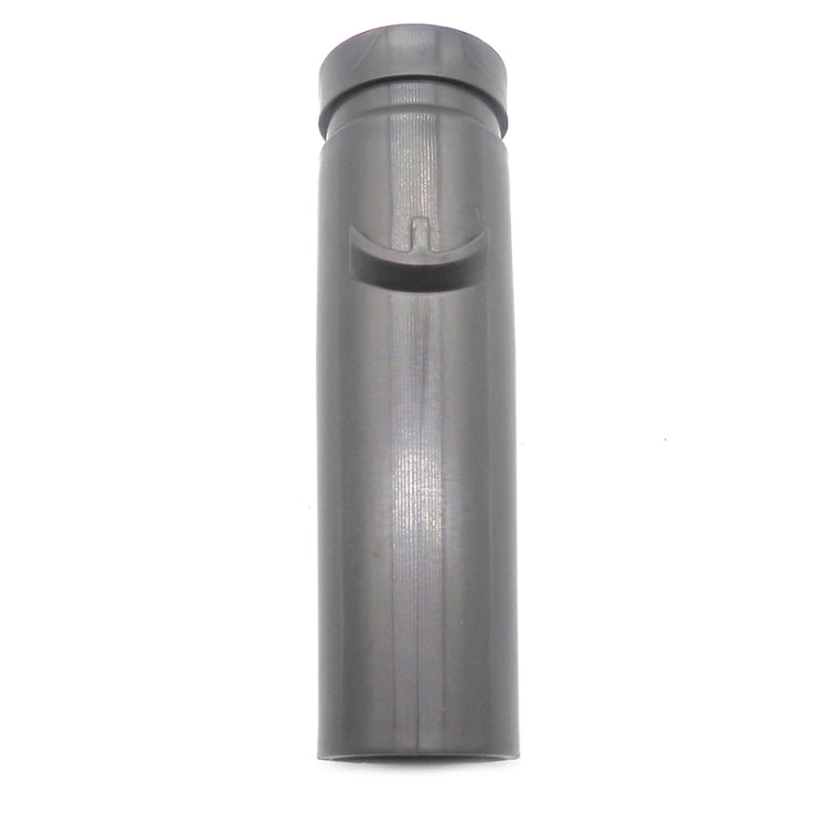 Gray vacuum connector adapter cylinder with center latch detail