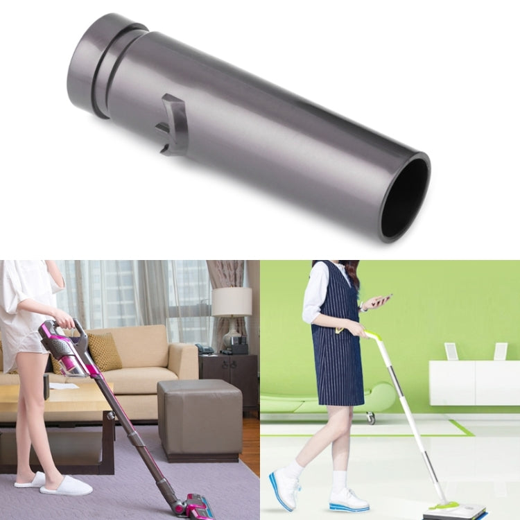 Gray vacuum connector adapter tube with wide opening
