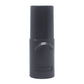 Vacuum tube adapter, dark plastic with side latch clip connector