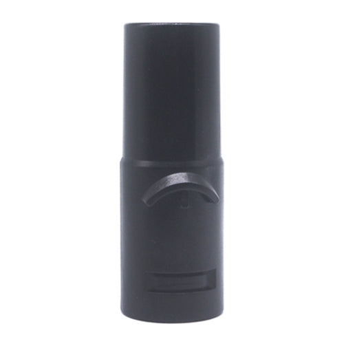Vacuum tube adapter, dark plastic with side latch clip connector