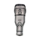 Stiff vacuum brush head with black bristles and gray connector housing