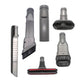 6-piece handheld vacuum brush kit with crevice, dusting, and mini bristle attachments