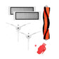 Robot accessory kit: filter screens, orange main brush, side brush, red cleaning tool
