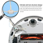 White side brush for robot vacuum with anti-hair bristle design