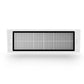 Washable dust box filter insert with gray pleated media and white frame, 2-pack