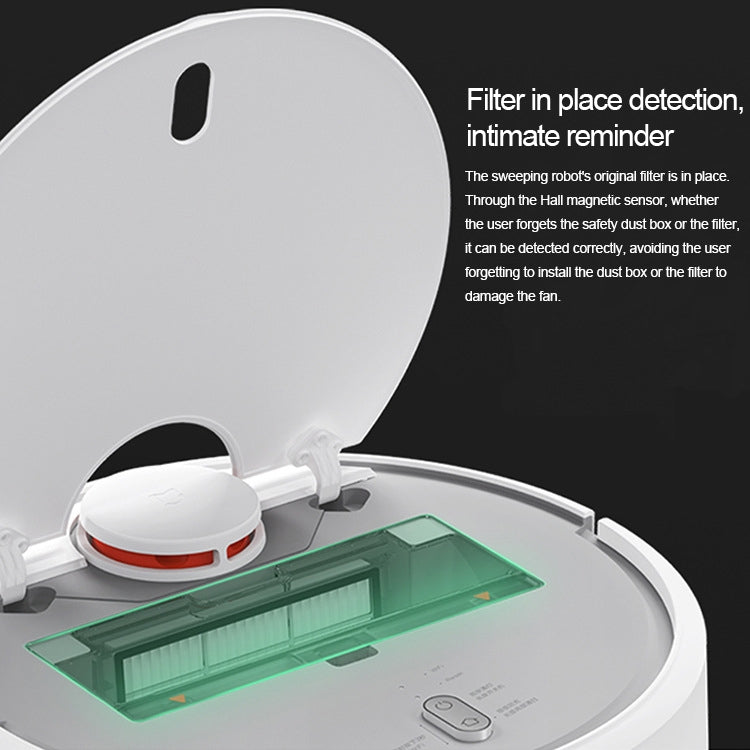 Robot mop filter element for sweeping robot, green filter panel on circular cover