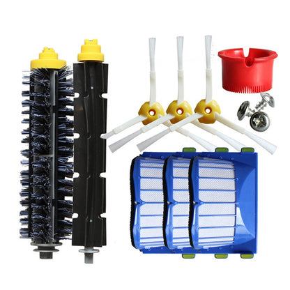 Robot cleaning accessory kit: roller brushes, side brushes, blue filters, mounting screws