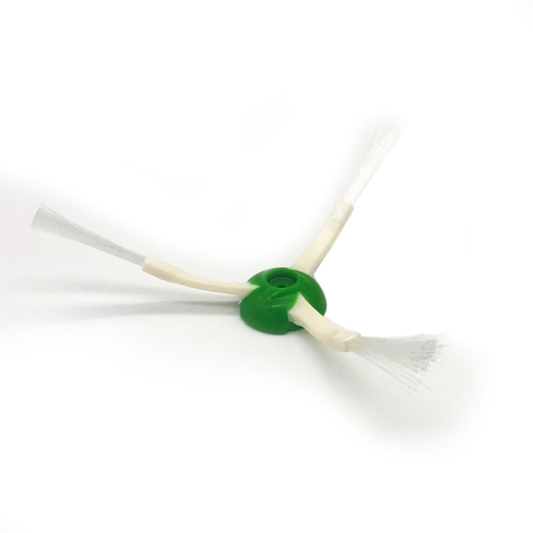 Green side brush with white bristles for robot vacuum