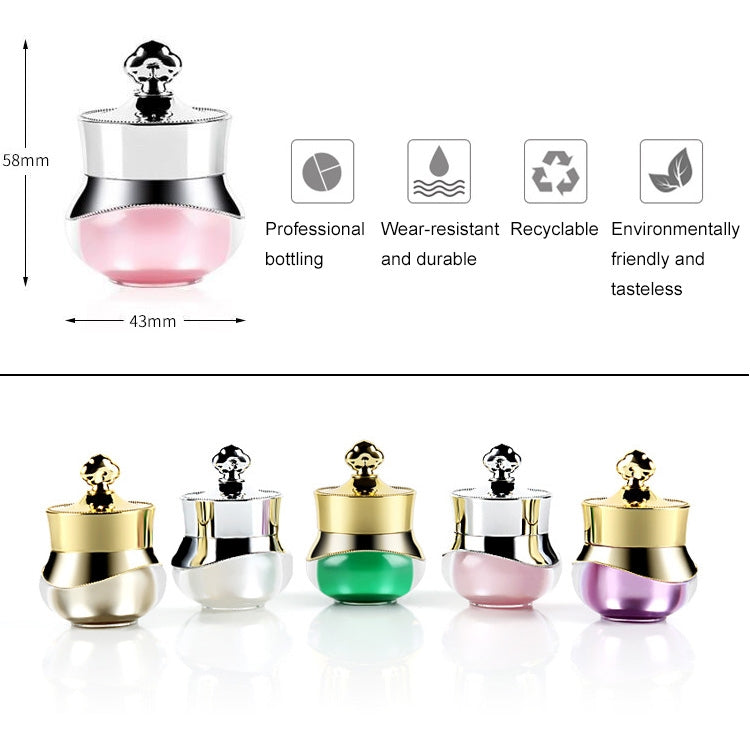 Acrylic Travel Containers with Hard Sealed Lids Suitable for Face Hand Body Cream, 5ml