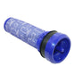 Washable vacuum prefilter cartridge, blue cylindrical mesh filter