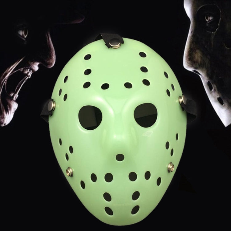 Halloween Party Cool Thicken Jason Mask, Gold, Red + White, Silver, Fluorescent Green