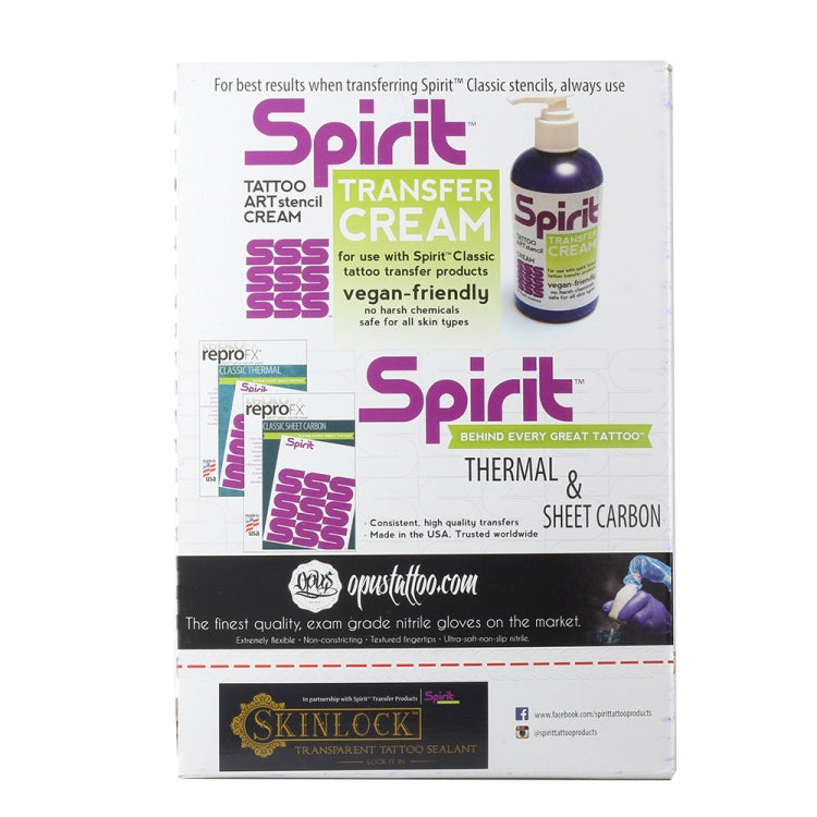 Tattoo transfer paper box with thermal sheet carbon product packaging