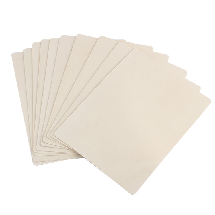 Blank silicone tattoo practice skin set, stack of 50 beige sheets