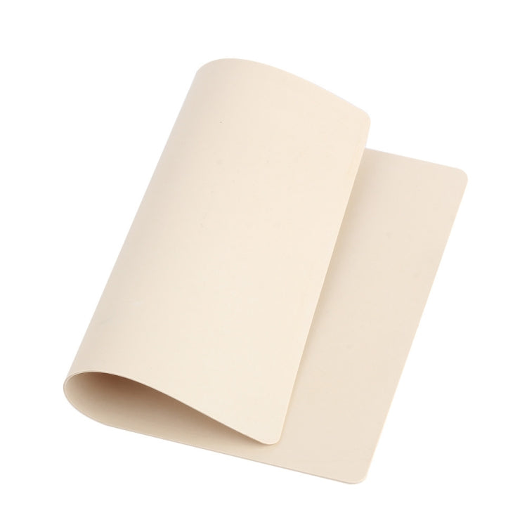 Beige blank tattoo practice skin sheets, curved layered view
