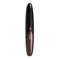 Black heated eyelash curler with glowing pink indicator and rounded handle