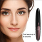 Black eyelash curler shown near face, with pink digital heating display