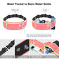Pink running belt waist pack showing mesh water-bottle pocket and secure phone compartment.