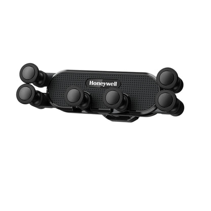 Black Honeywell gravity car phone holder with vent mount and four circular grips