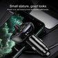 USAMS compact dual USB car charger plug, black with USB ports