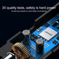 USAMS dual USB car charger circuit board detail, blue components