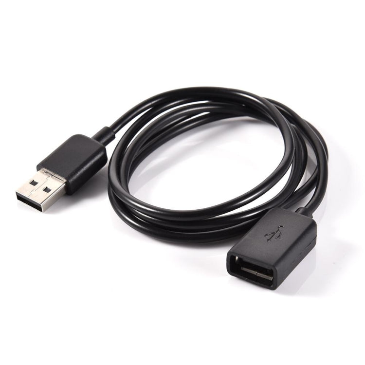 Black charging cable with USB-A plug and USB charging port connector