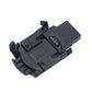 Black watch charging cradle with metal contact pins
