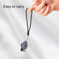 Black magnetic wireless watch charger with keychain strap and USB plug