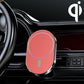Magnetic car air vent wireless charger bracket with red face and glowing ring