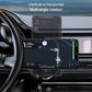 Magnetic car wireless charger bracket supporting a phone in front of dashboard vents