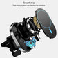 Magnetic car air vent wireless charger bracket with visible internal electronics