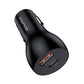 Black Awei compact car charger with dual USB ports and QC3.0/PD labeling