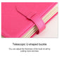 Pink book-shaped earring storage rack with telescopic U-shaped buckle