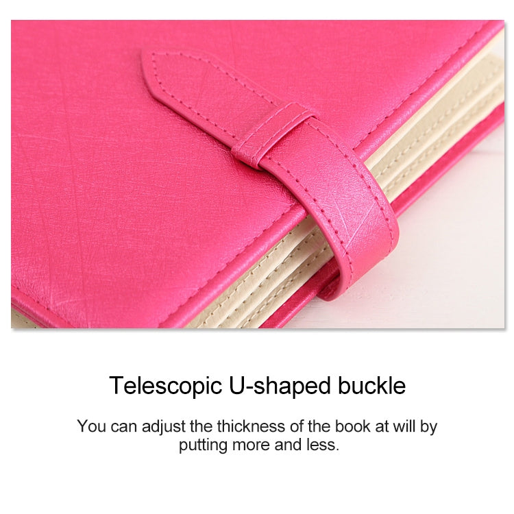 Pink book-shaped earring storage rack with telescopic U-shaped buckle