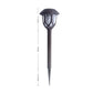 Solar outdoor stake lantern light, dark post with lantern-style head