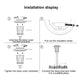 Solar outdoor lawn lamp installation steps diagram with lamp cover and post