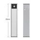 Yeelight LED motion sensor light bar, silver 20cm rechargeable cabinet lamp