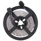 RGB LED rope light reel with bundled white LED strip and three-color power wires