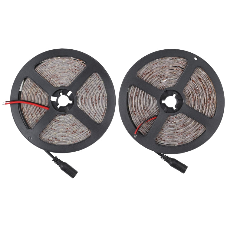 Dimmable LED rope light reels with bare board strips on black spool frames and wire leads